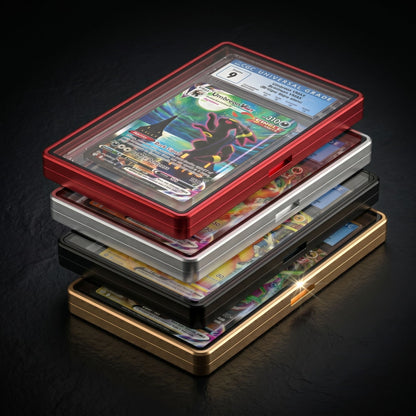 Comparatif des finitions et reflets de l'aluminium massif utilisé pour la fabrication des boîtiers de luxe OBEX Vault.